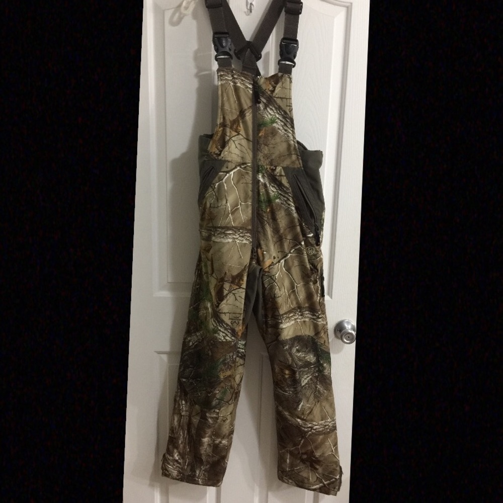 Game winner camouflage insulated overalls/bibs